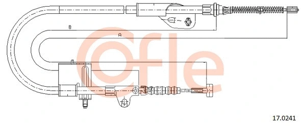 Cable Pull, parking brake (17.0241)
