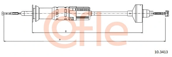 Cable Pull, clutch control (10.3413)