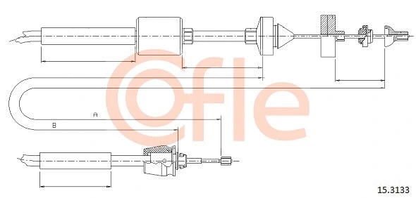Cable Pull, clutch control (15.3133)