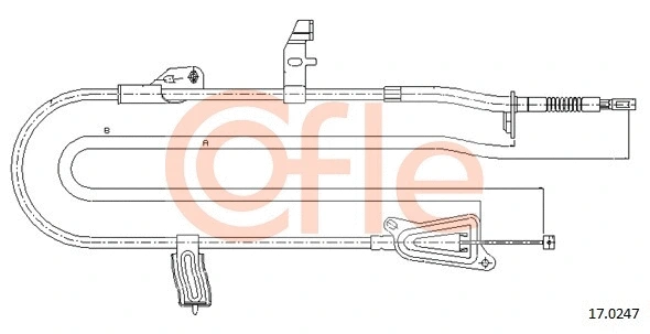 Cable Pull, parking brake (17.0247)