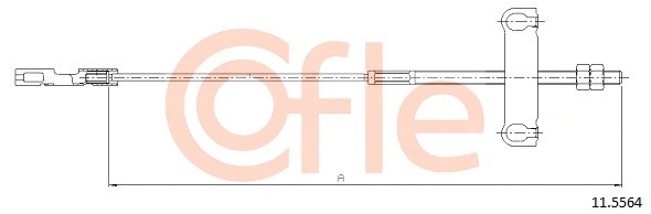 Cable Pull, parking brake (92.11.5564)