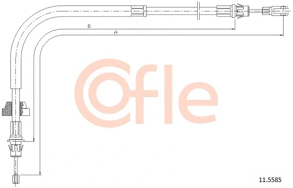 Cable Pull, parking brake (11.5585)