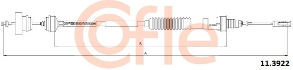 Cable Pull, clutch control (11.3922)