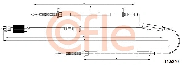 Cable Pull, parking brake (11.5840)