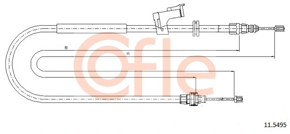 Cable Pull, parking brake (11.5495)