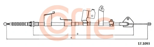 Cable Pull, parking brake (17.1093)