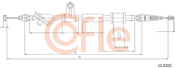 Cable Pull, parking brake (12.0102)