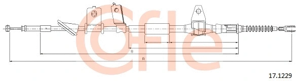 Cable Pull, parking brake (17.1229)