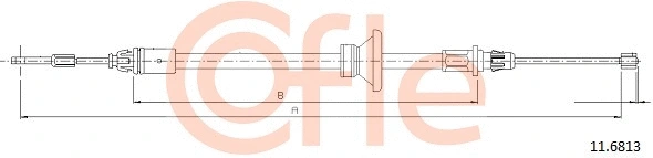 Cable Pull, parking brake (11.6813)