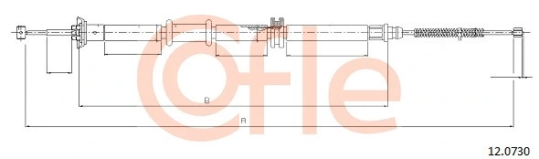 Cable Pull, parking brake (12.0730)