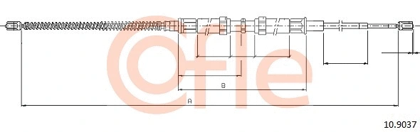Cable Pull, parking brake (10.9037)