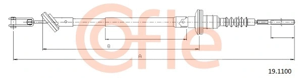 Cable Pull, clutch control (19.1100)