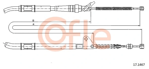 Cable Pull, parking brake (17.1467)