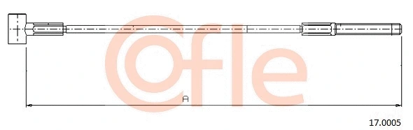 Cable Pull, parking brake (17.0005)