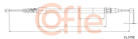 Cable Pull, parking brake (11.5758)