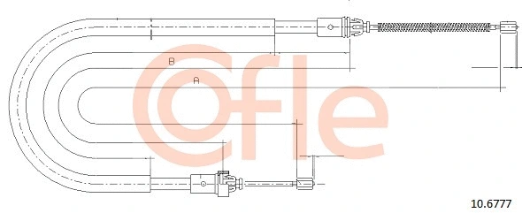 Cable Pull, parking brake (10.6777)