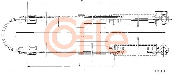 Cable Pull, parking brake (1201.1)