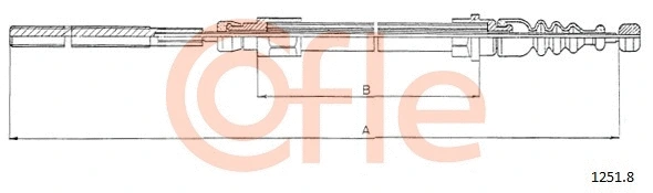 Cable Pull, parking brake (1251.8)