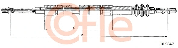 Cable Pull, parking brake (10.9847)