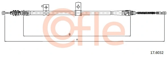 Cable Pull, parking brake (17.6032)