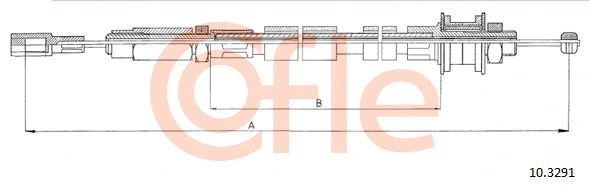 Cable Pull, clutch control (10.3291)