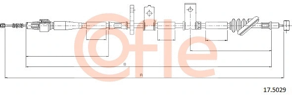 Cable Pull, parking brake (17.5029)