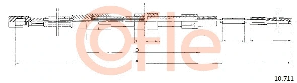 Cable Pull, parking brake (10.711)