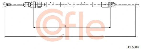 Cable Pull, parking brake (11.6808)