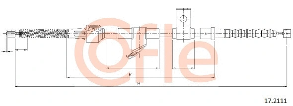 Cable Pull, parking brake (17.2111)