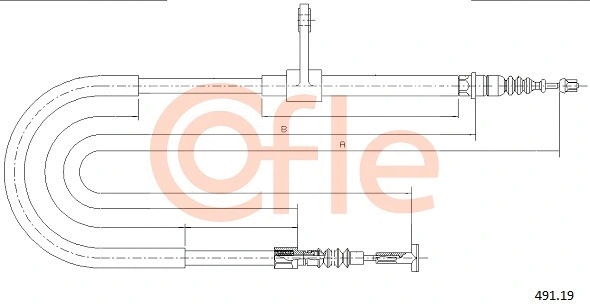 Cable Pull, parking brake (491.19)