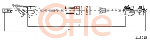 Cable Pull, clutch control (11.3215)