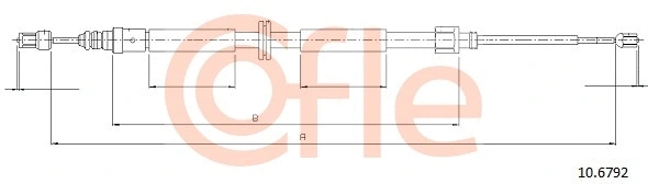 Cable Pull, parking brake (10.6792)