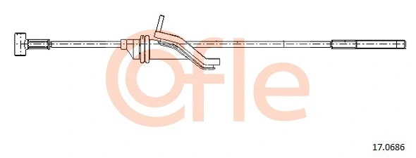 Cable Pull, parking brake (17.0686)