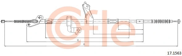Cable Pull, parking brake (17.1563)
