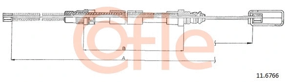 Cable Pull, parking brake (11.6766)