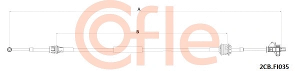 Cable Pull, manual transmission (92.2CB.FI035)