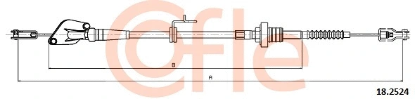 Cable Pull, clutch control (18.2524)