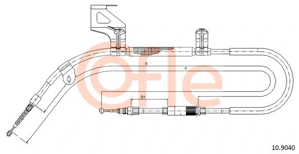 Cable Pull, parking brake (10.9040)