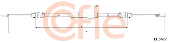 Cable Pull, parking brake (11.5477)