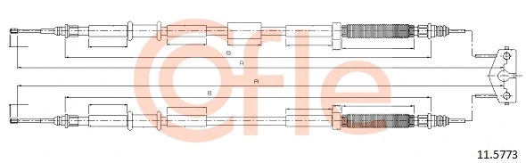 Cable Pull, parking brake (11.5773)