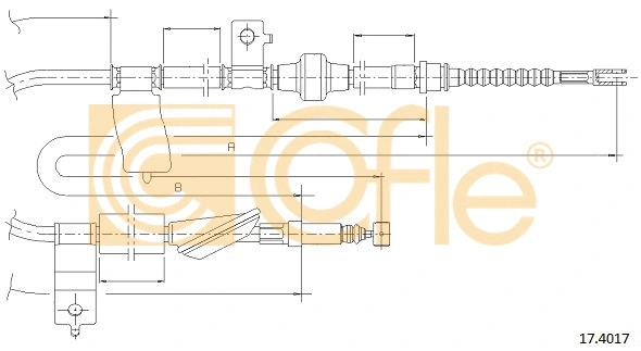 Cable Pull, parking brake (17.4017)