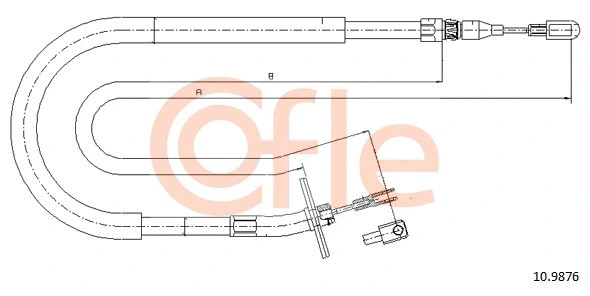 Cable Pull, parking brake (10.9876)