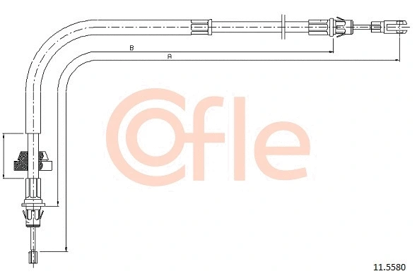 Cable Pull, parking brake (11.5580)