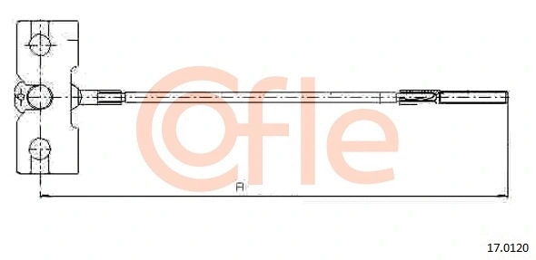 Cable Pull, parking brake (17.0120)
