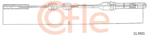 Cable Pull, parking brake (11.5921)