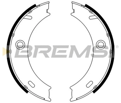 Brake Shoe Set, parking brake (GF0307)