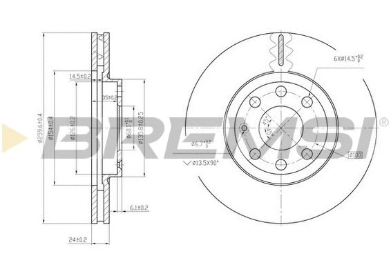 Brake Disc (CD7131V)