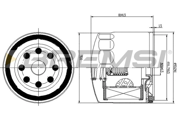 Oil Filter (FL1771)
