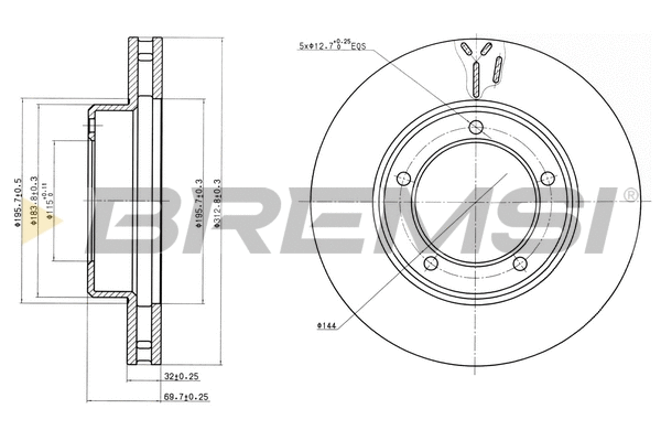 Brake Disc (CD7211V)