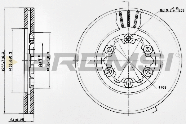 Brake Disc (CD7398V)
